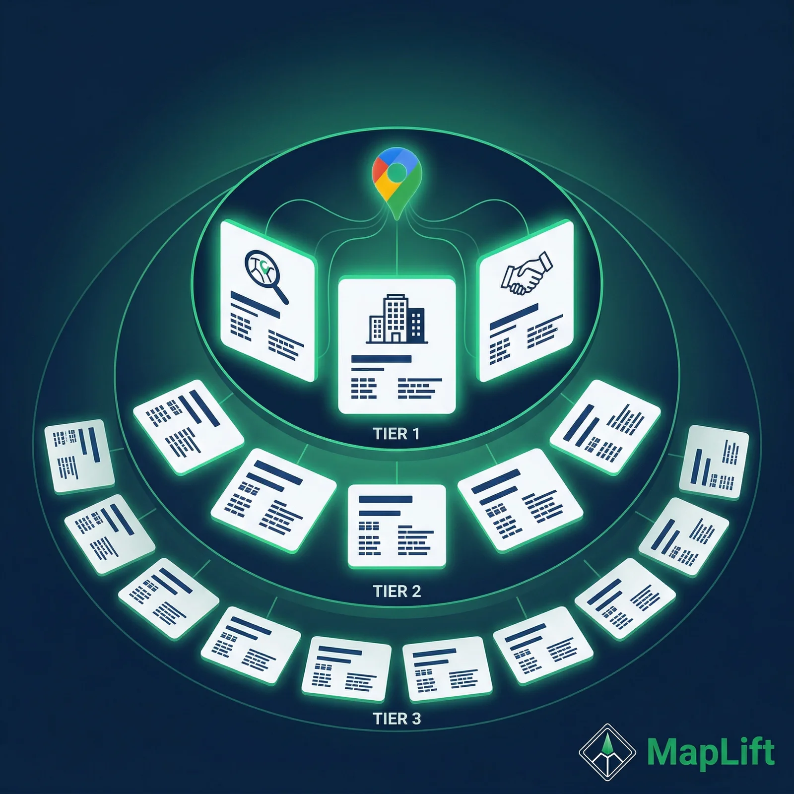 Three-tier pyramid of top Indian citation directories for local SEO — Tier 1 high authority to Tier 3 niche platforms