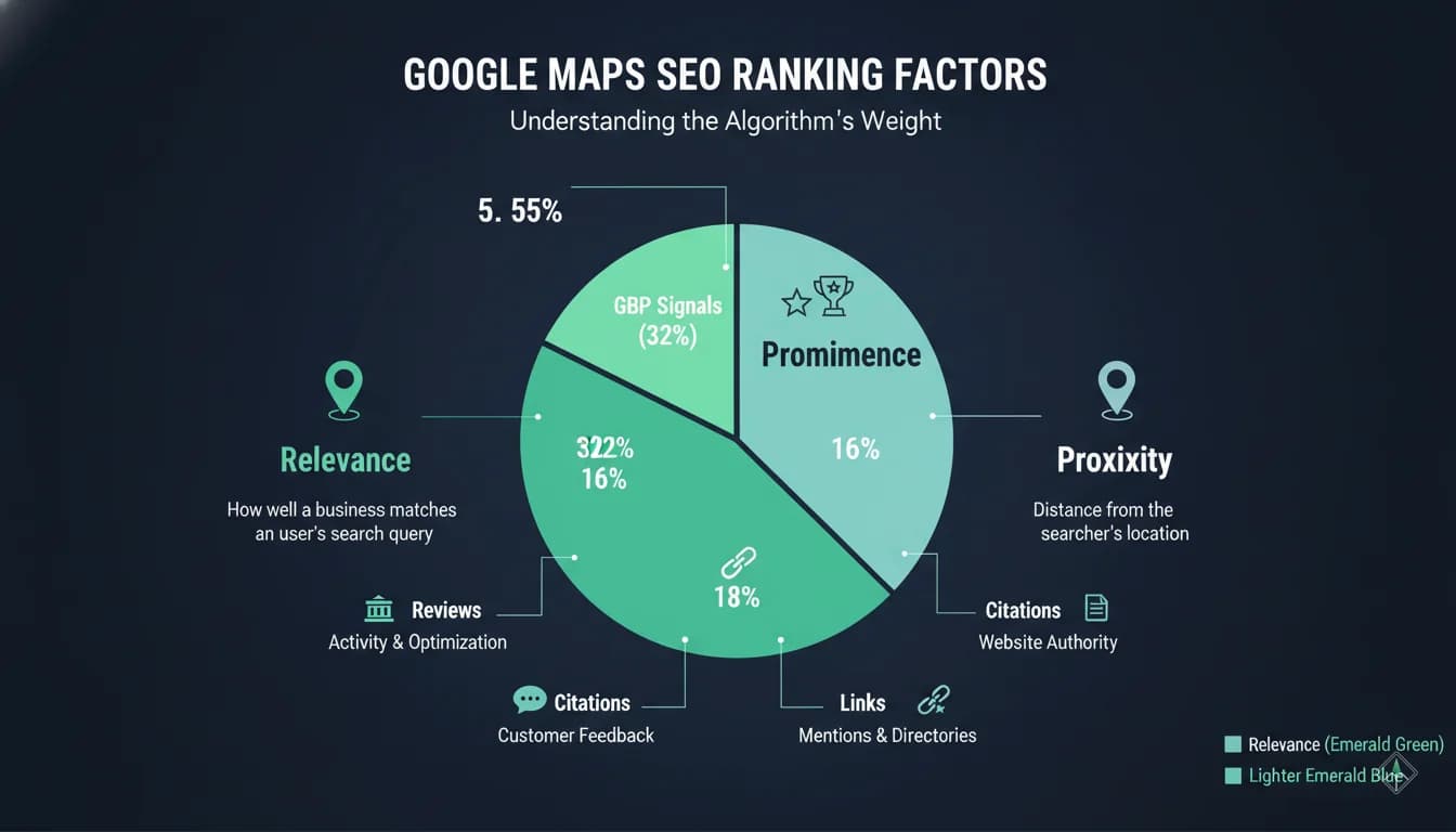 Google Maps Big Three Ranking Factors - Relevance, Proximity, Prominence